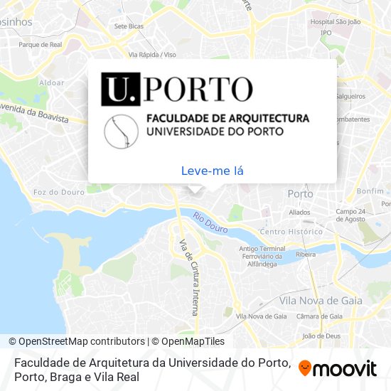 Faculdade de Arquitetura da Universidade do Porto mapa