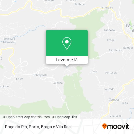 Poça do Rio mapa