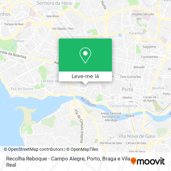 Recolha Reboque - Campo Alegre mapa