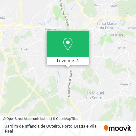 Jardim de Infância de Outeiro mapa