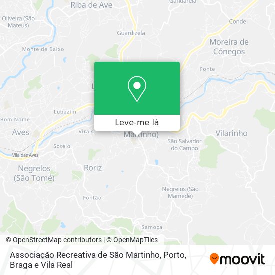 Associação Recreativa de São Martinho mapa