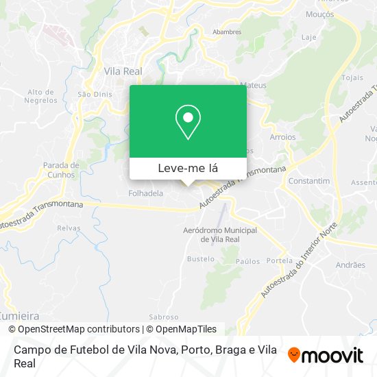 Campo de Futebol de Vila Nova mapa