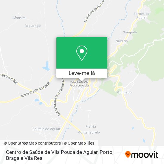 Centro de Saúde de Vila Pouca de Aguiar mapa