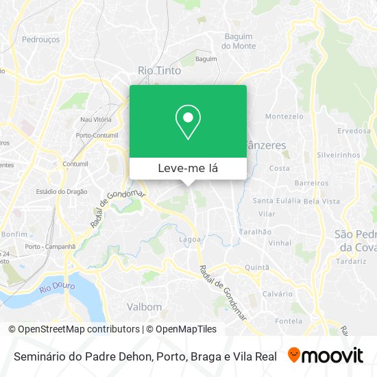 Seminário do Padre Dehon mapa