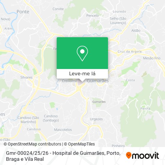 Gmr-00024 / 25 / 26 - Hospital de Guimarães mapa