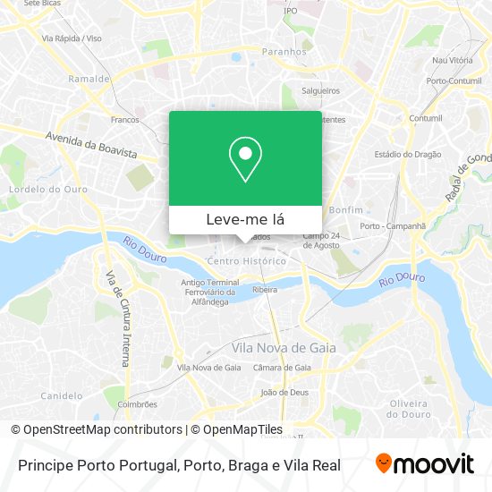 Principe Porto Portugal mapa
