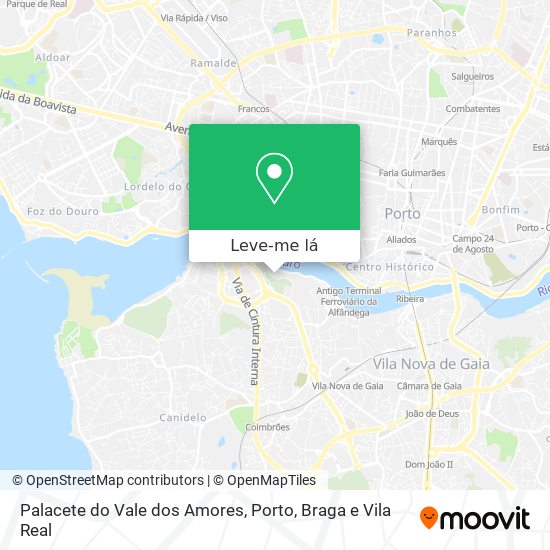 Palacete do Vale dos Amores mapa