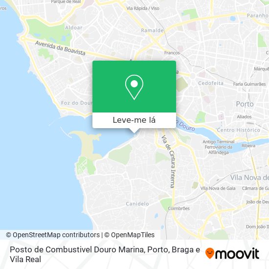 Posto de Combustivel Douro Marina mapa