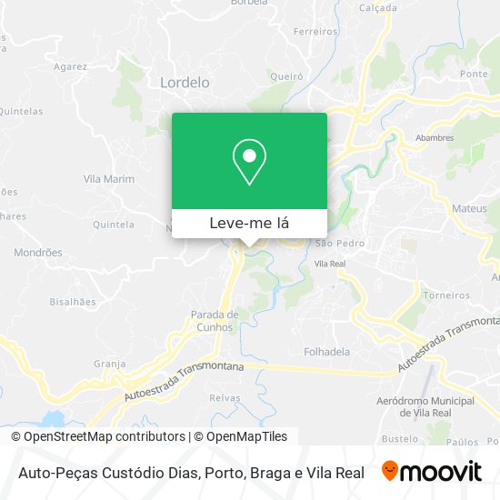 Auto-Peças Custódio Dias mapa