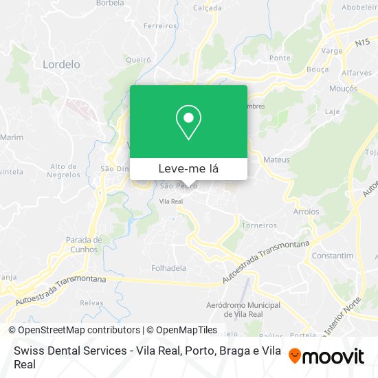 Swiss Dental Services - Vila Real mapa