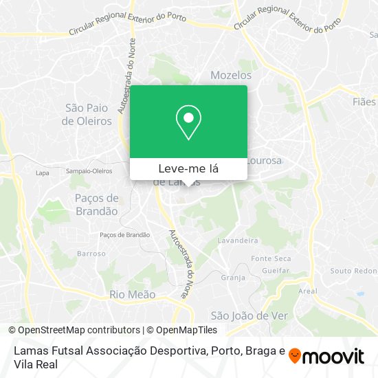 Lamas Futsal Associação Desportiva mapa