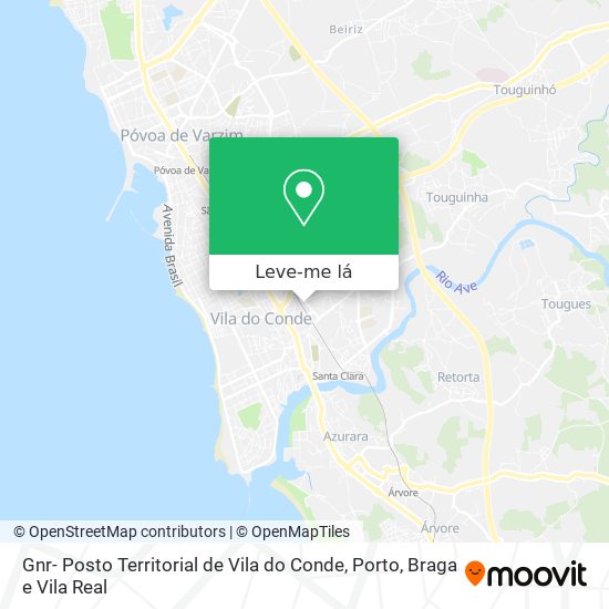 Gnr- Posto Territorial de Vila do Conde mapa