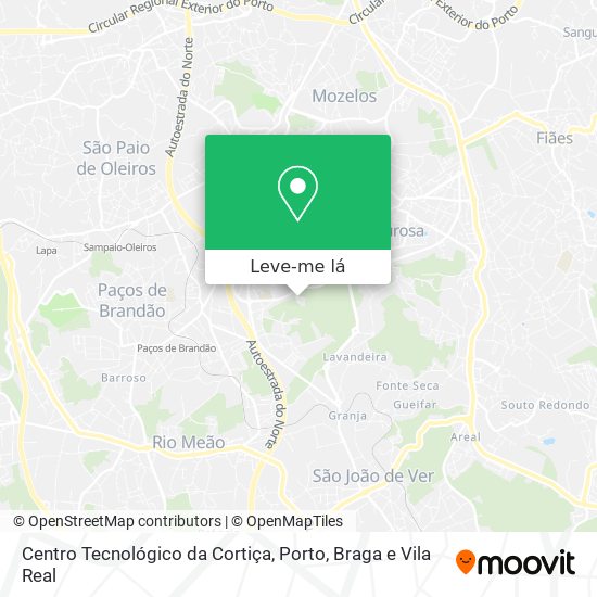 Centro Tecnológico da Cortiça mapa