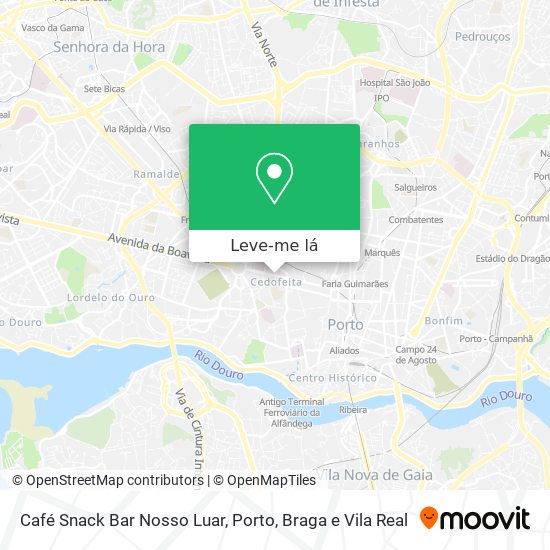 Café Snack Bar Nosso Luar mapa