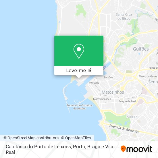Capitania do Porto de Leixões mapa