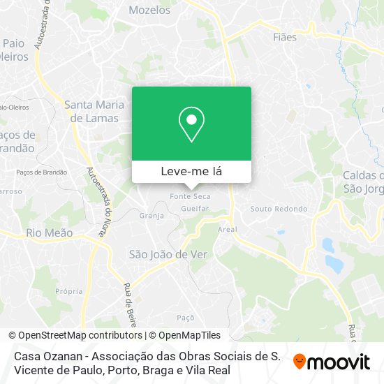 Casa Ozanan - Associação das Obras Sociais de S. Vicente de Paulo mapa