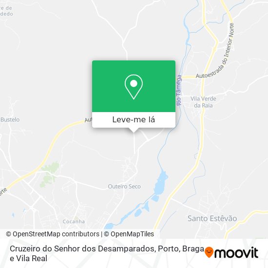 Cruzeiro do Senhor dos Desamparados mapa