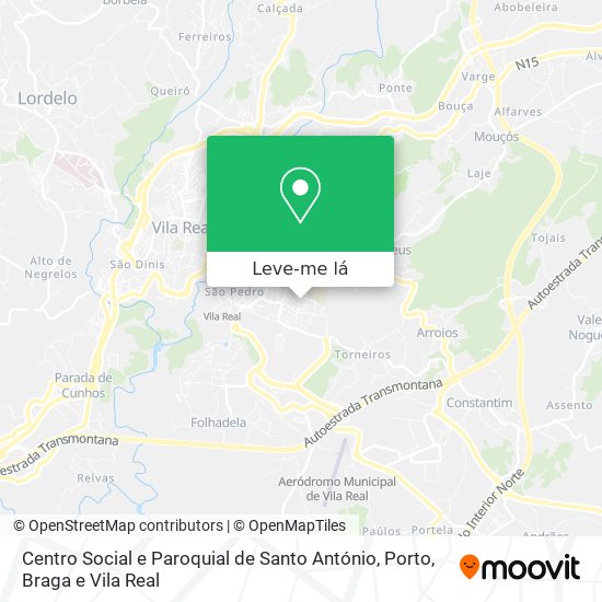 Centro Social e Paroquial de Santo António mapa