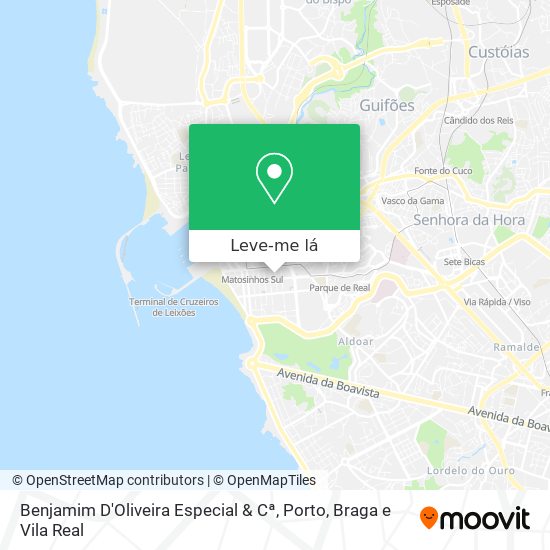 Benjamim D'Oliveira Especial & Cª mapa