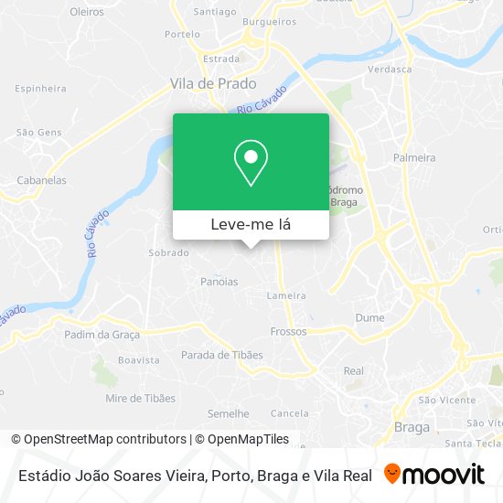 Estádio João Soares Vieira mapa