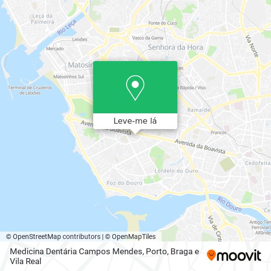 Medicina Dentária Campos Mendes mapa