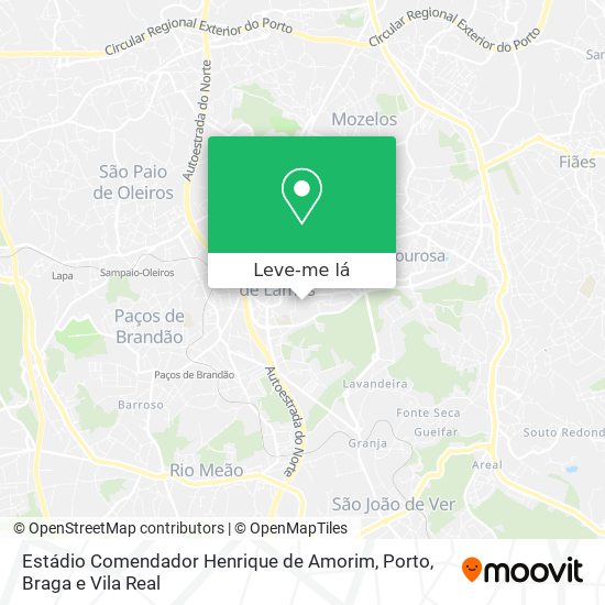Estádio Comendador Henrique de Amorim mapa