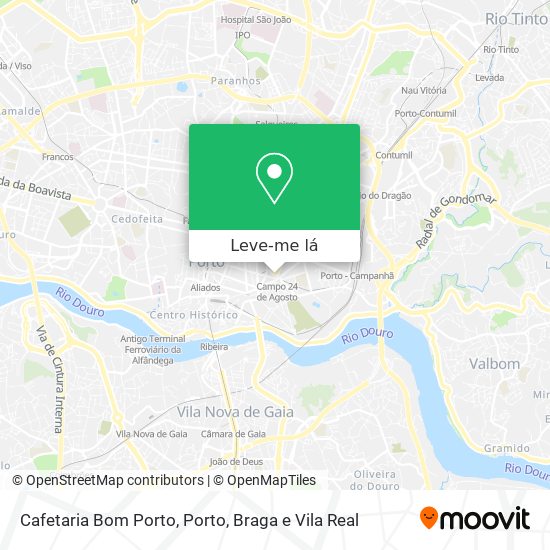 Cafetaria Bom Porto mapa