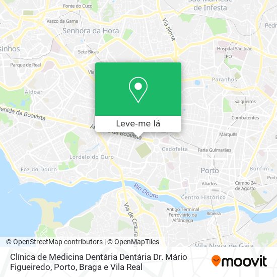 Clínica de Medicina Dentária Dentária  Dr. Mário Figueiredo mapa