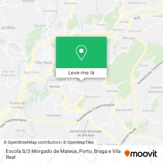 Escola S/3 Morgado de Mateus mapa