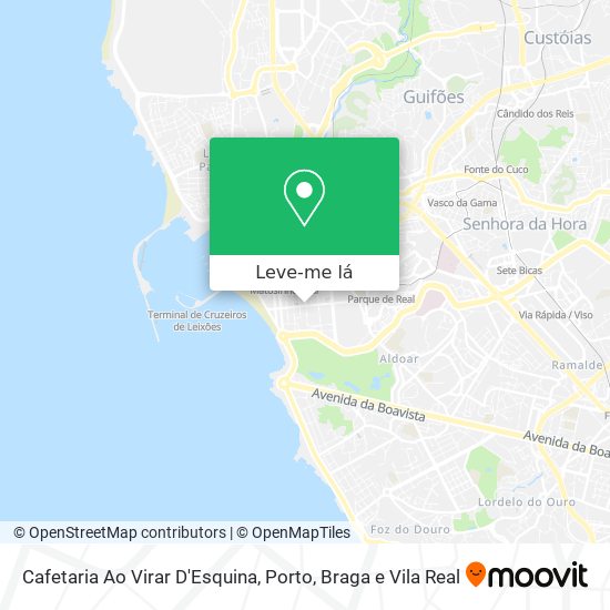 Cafetaria Ao Virar D'Esquina mapa