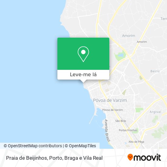 Praia de Beijinhos mapa