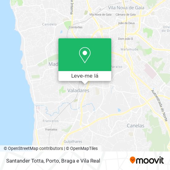 Santander Totta mapa