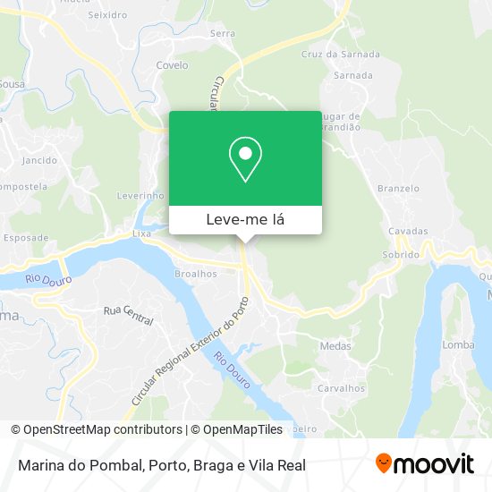 Marina do Pombal mapa