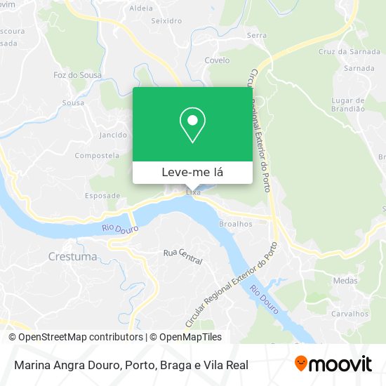 Marina Angra Douro mapa