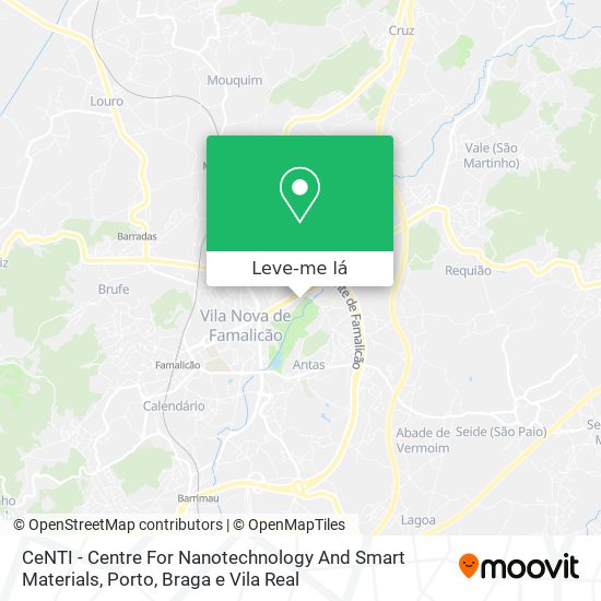 CeNTI - Centre For Nanotechnology And Smart Materials mapa