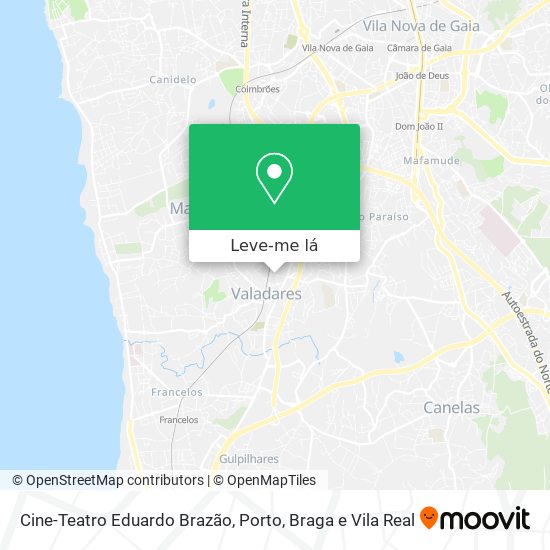 Cine-Teatro Eduardo Brazão mapa