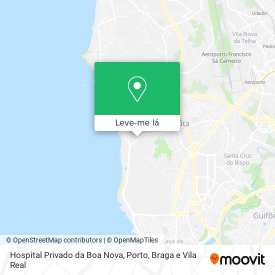 Hospital Privado da Boa Nova mapa