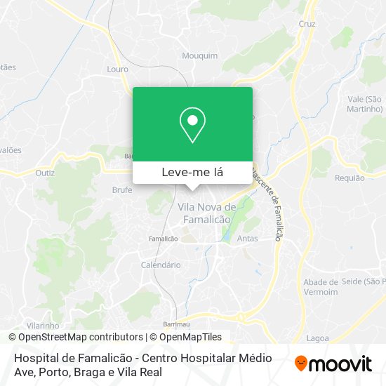 Hospital de Famalicão - Centro Hospitalar Médio Ave mapa