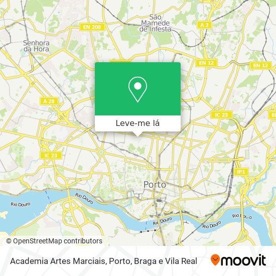 Academia Artes Marciais mapa