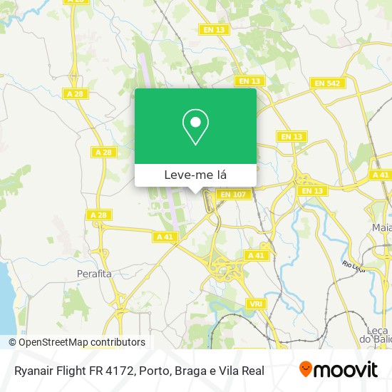 Ryanair Flight FR 4172 mapa