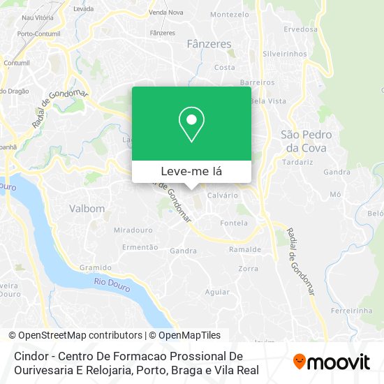 Cindor - Centro De Formacao Prossional De Ourivesaria E Relojaria mapa