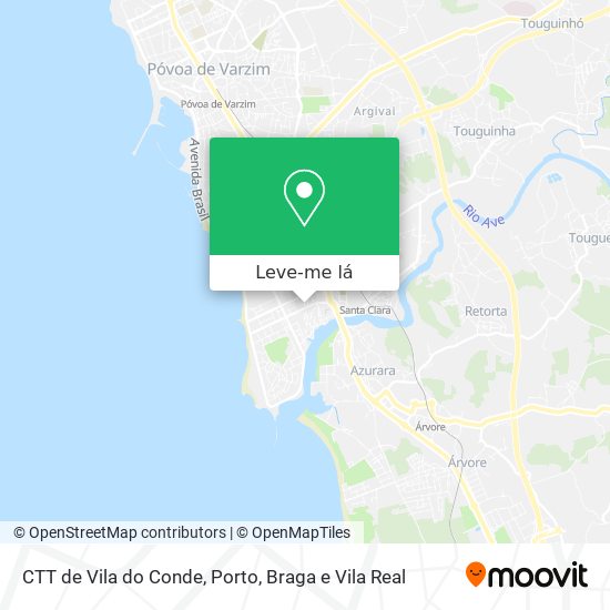 CTT de Vila do Conde mapa