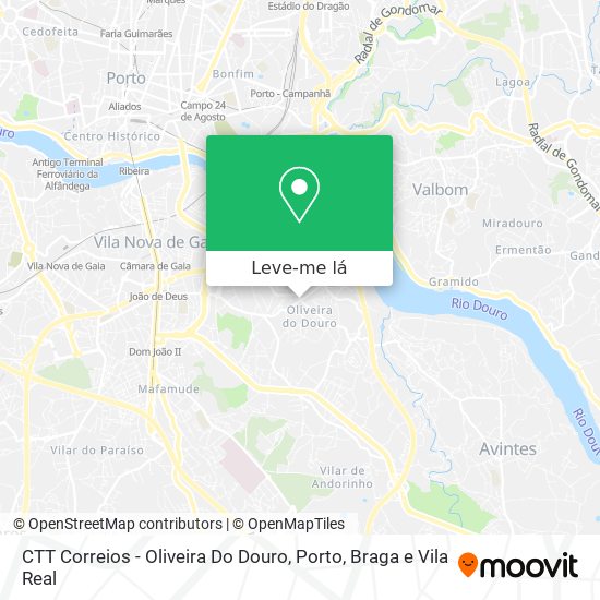 CTT Correios - Oliveira Do Douro mapa