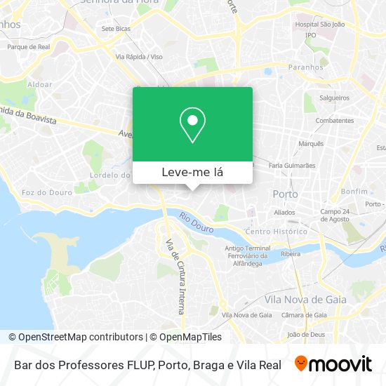 Bar dos Professores FLUP mapa