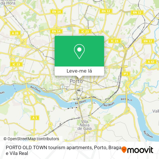 PORTO OLD TOWN tourism apartments mapa