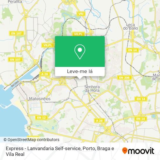 Express - Lanvandaria Self-service mapa