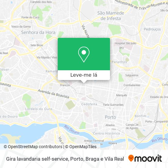 Gira lavandaria self-service mapa
