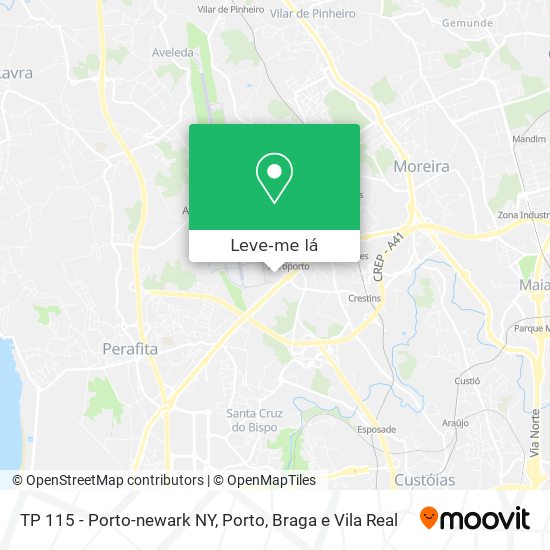 TP 115 - Porto-newark NY mapa