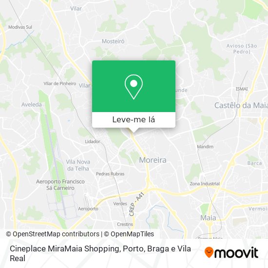 Cineplace MiraMaia Shopping mapa