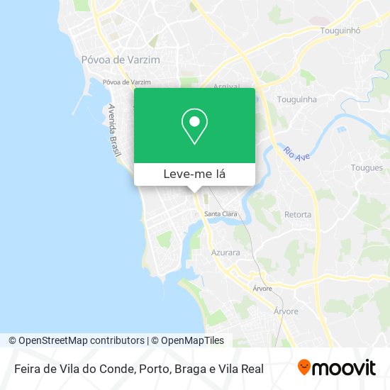 Feira de Vila do Conde mapa